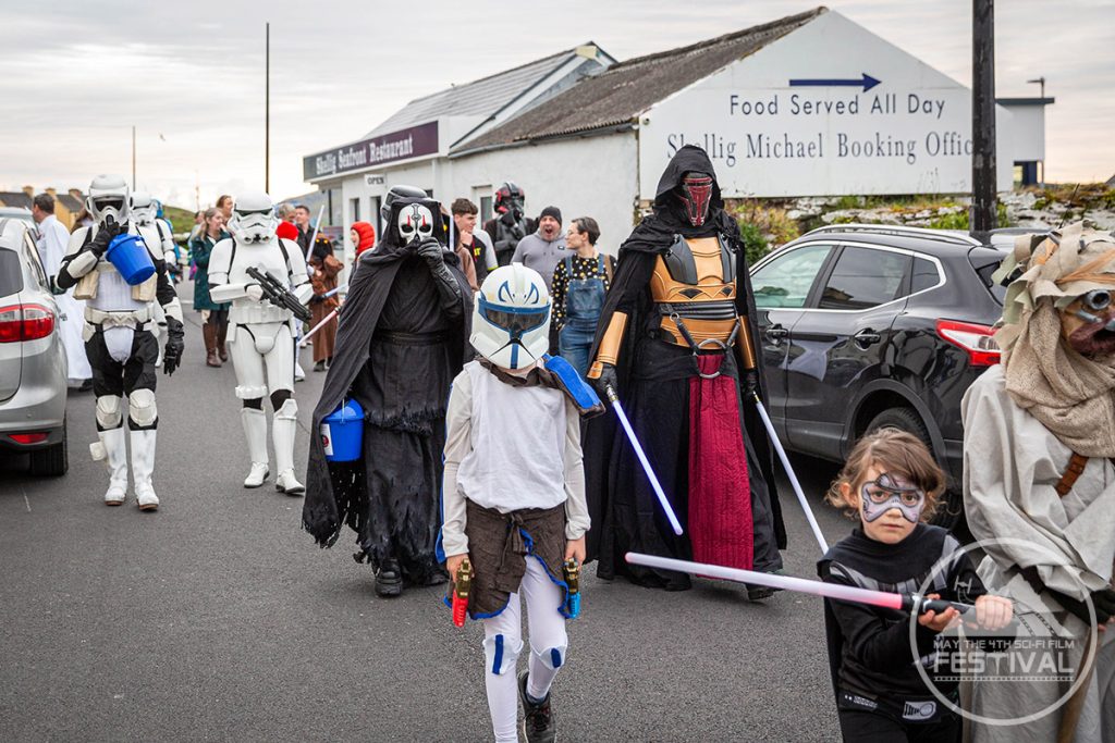 A child with facepaint