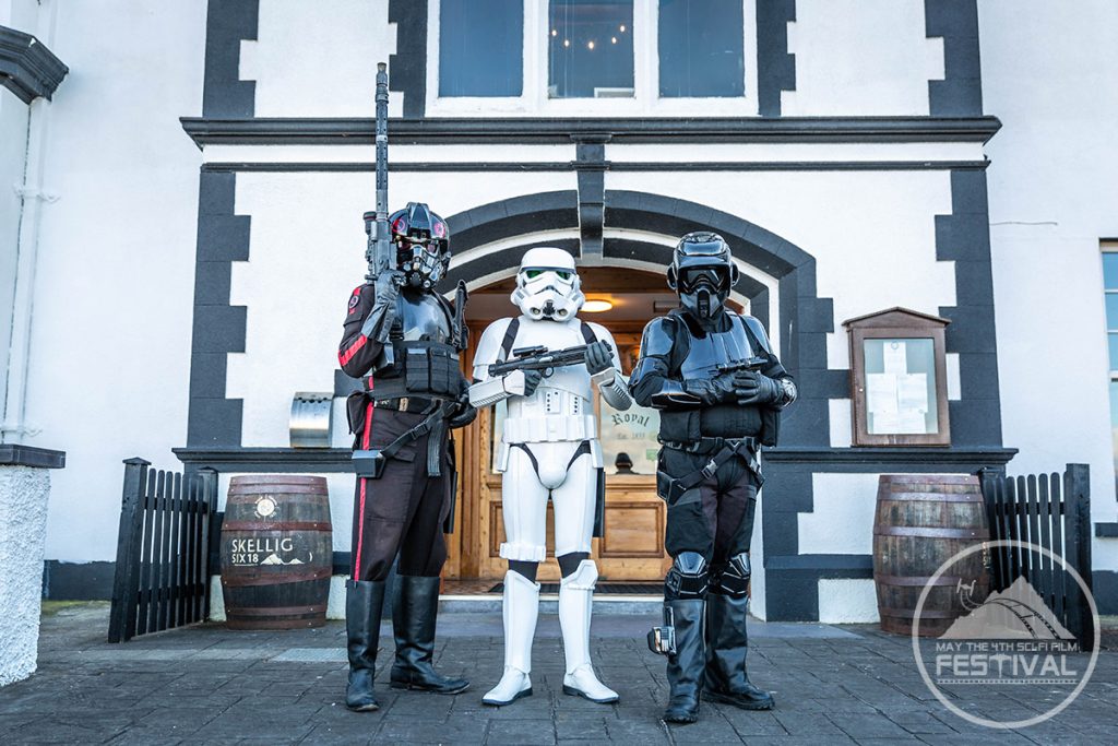 Storm Troopers outside Skellig Six18
